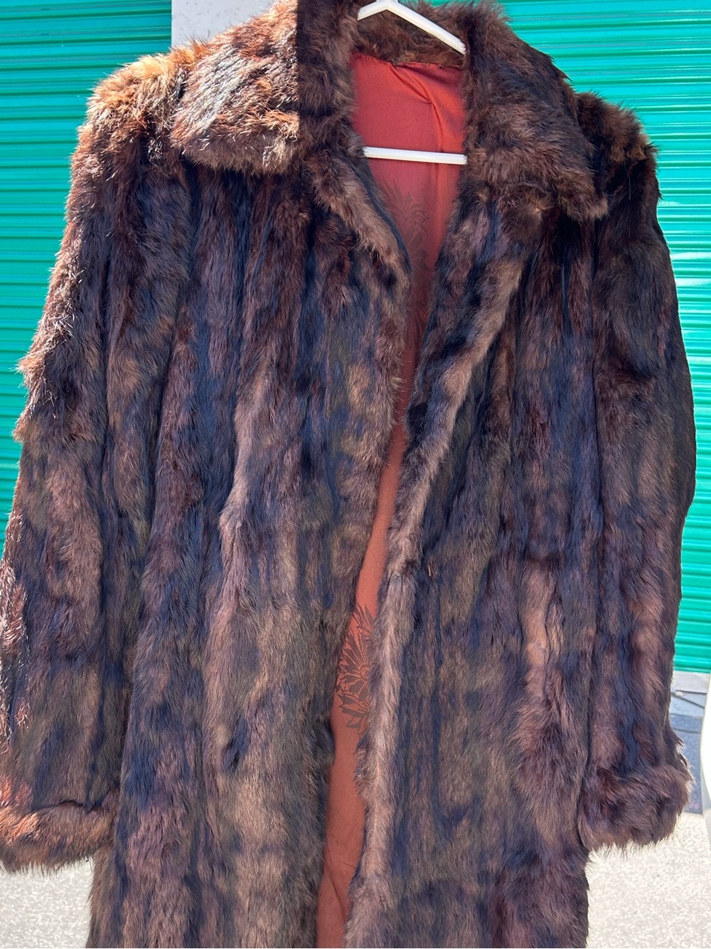 🌟BOSS BABE LUXE Full Length Genuine Mink Fur Coat Rich Mahogany.